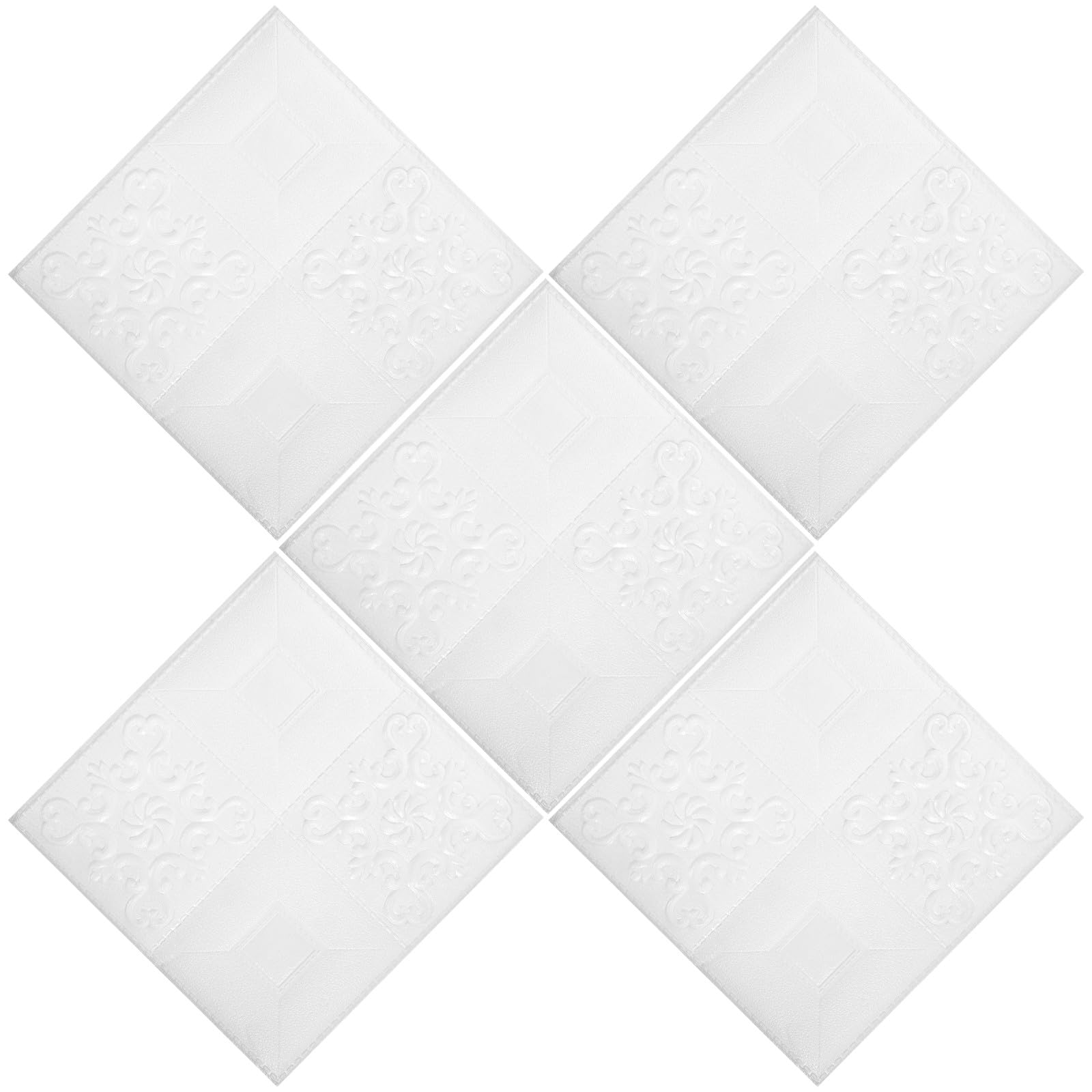 Gatuida Pannelli Decorativi Autoadesivi in Forma di Mattoni 3d 20 Pezzi in Schiuma Xpe Bianca per Pareti Interne Facili da Pulire Adatti a Soggiorno e Cucina