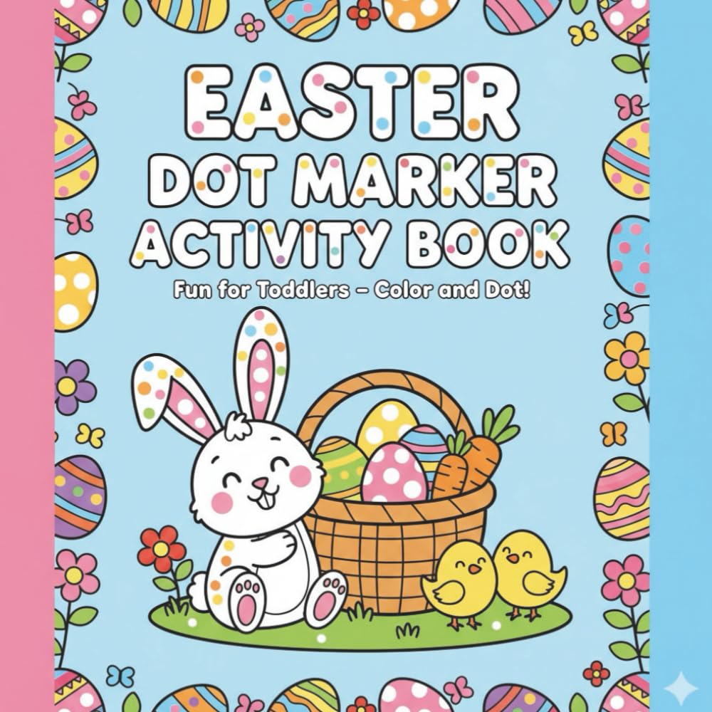 Easter Dot to Dot Activity Book: Simple and Fun Easter Dot to Dot Pages for Kids Ages 3–7