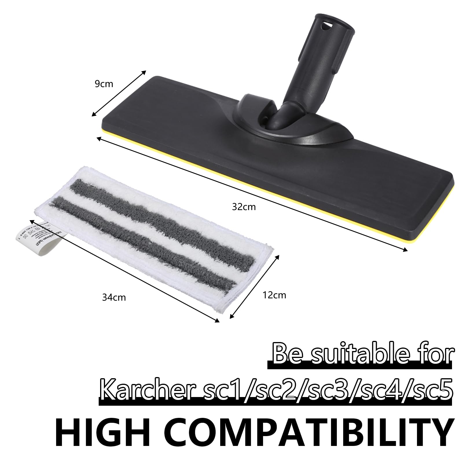 Set Ugelli Per Pulitore A Vapore Kärcher SC2-SC5 - 1 Bocchetta Pavimento + 2 Panni Microfibra - Foto 10