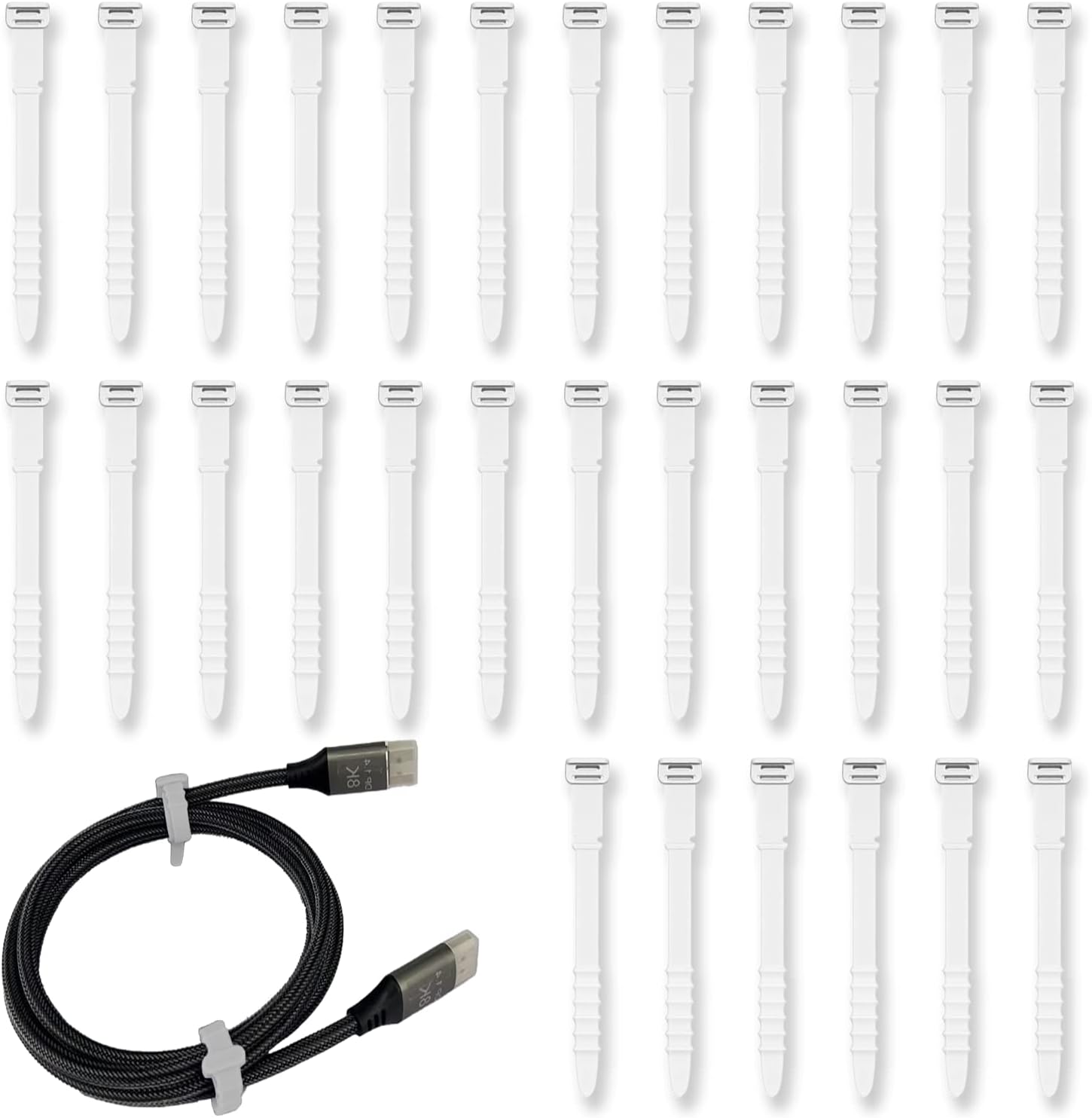 Cable Ties Reusable, VCZHS 50 PACK Cable Ties 6 Inch