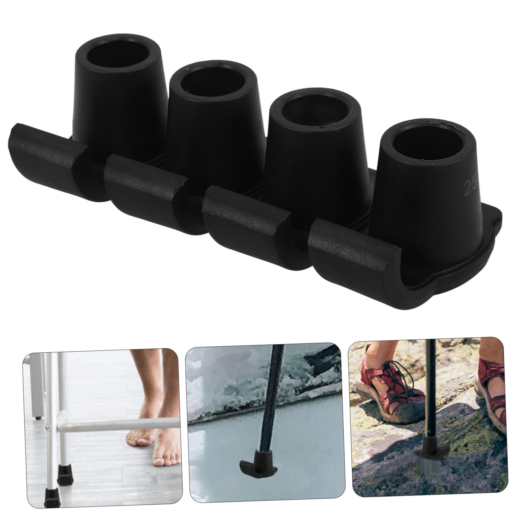 FRCOLOR 12pezzi Walker Ski Glides Antiscivolo Per Bastoni Sottobicchieri Per Deambulatore Per Camminatori e Stabilità e Su Concrete