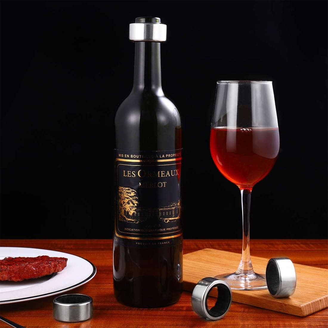 10 Stücke Edelstahl Rotwein Tropf Stop, Stop Ring Weinflasche, Tropfring Edelstahlwein, Kann in Bars, Restaurants und Häusern Verwendet Werden