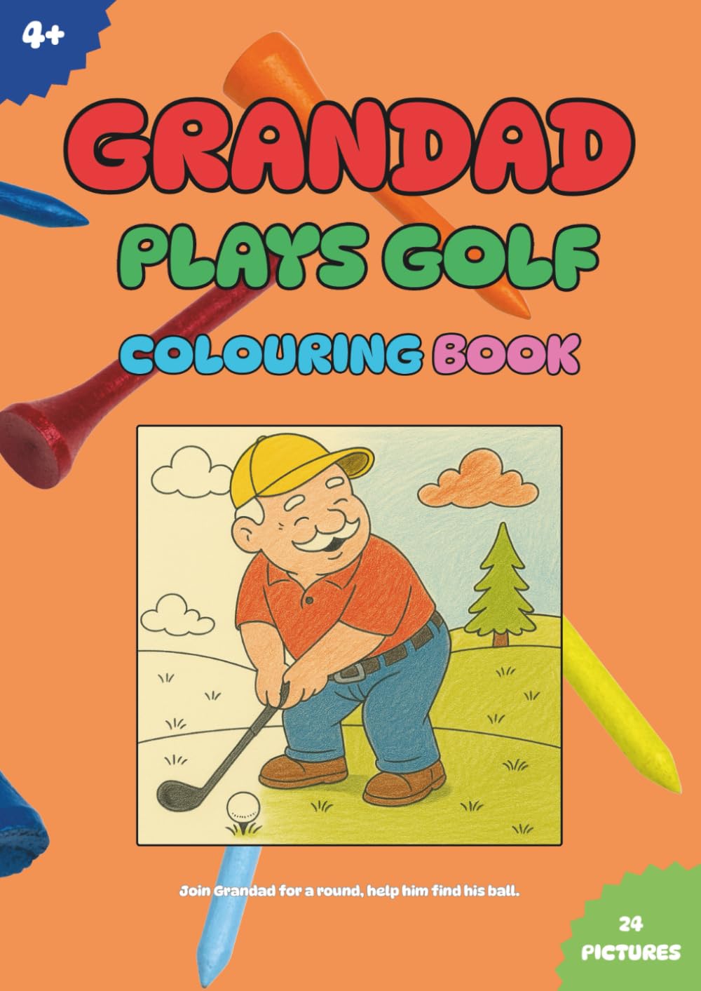 Grandad Golfs: Colouring Book (My Family Golfs)