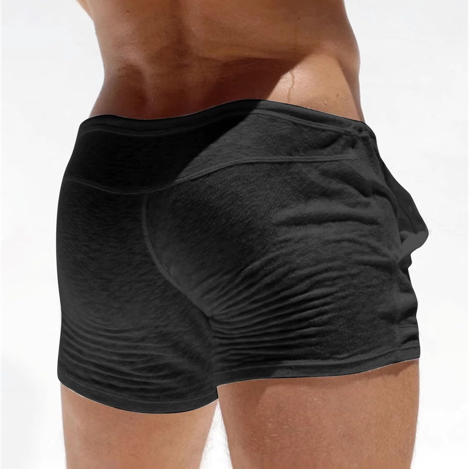 Herren Shorts Mesh Unterwäsche Transparent Boxer Shorts Mit Elastischen Bund Locker Badeshorts Sommer Lounge Hose Sexy Männer Unterhose Dünn Badehose Für Schwimmen Sport Strand