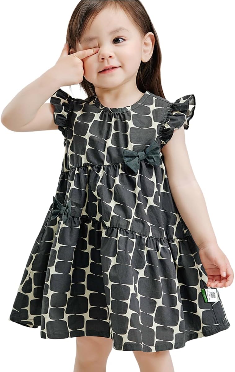 2025 Summer Matching Mother-Daughter Dresses | Breathable Lace Sleeve Girls Dress Set | Mommy & Me Floral Embroidery Cotton Dress | Family Photo Outfits for 3-8 Years Kids