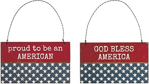 Juego de adornos patrióticos de Navidad, decoración rústica de granja, decoraciones de árbol ameicana, regalos temáticos de Estados Unidos por