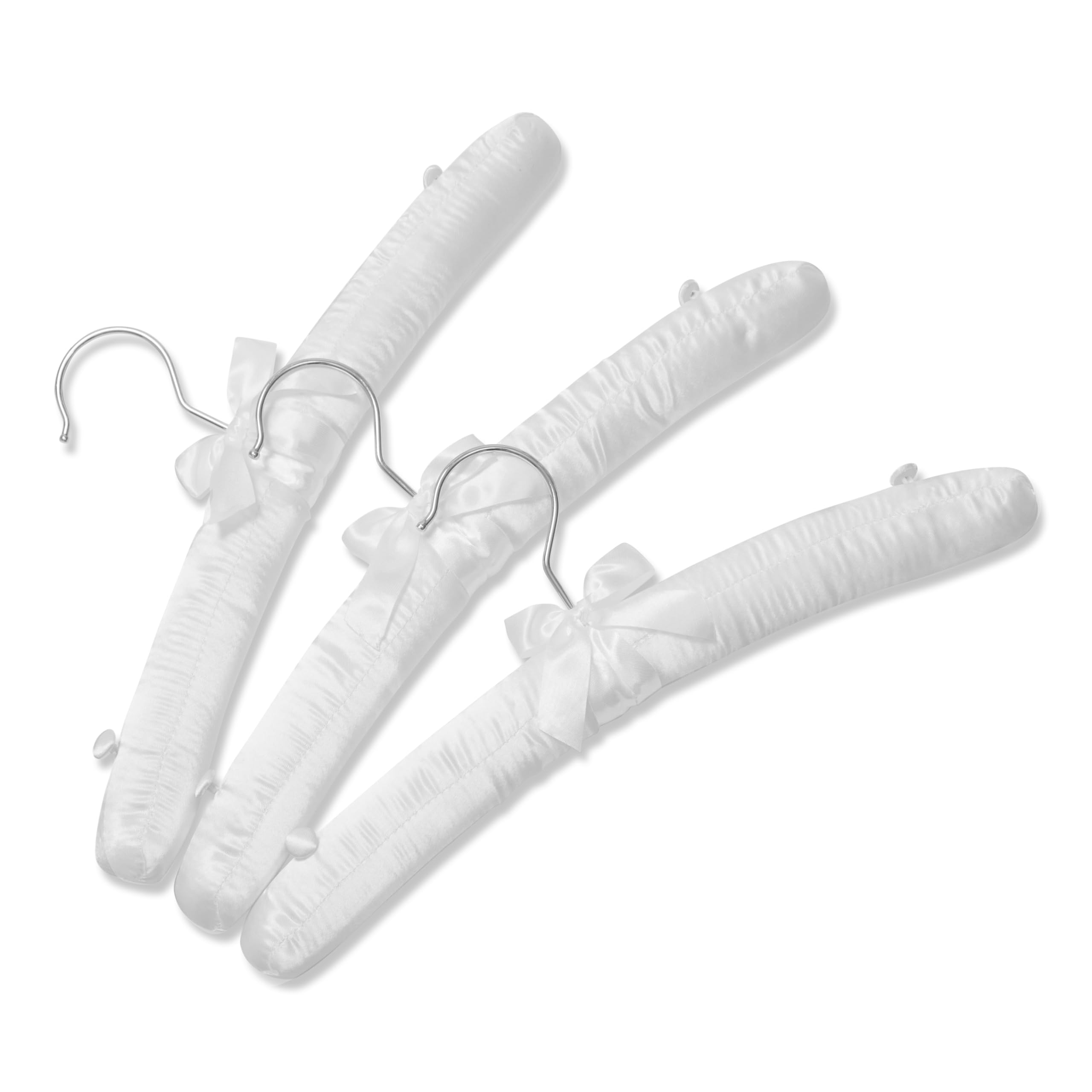 The Hanger Store 20 Teens & Ladies Satin Soft Padded Coat Hangers, 35cm