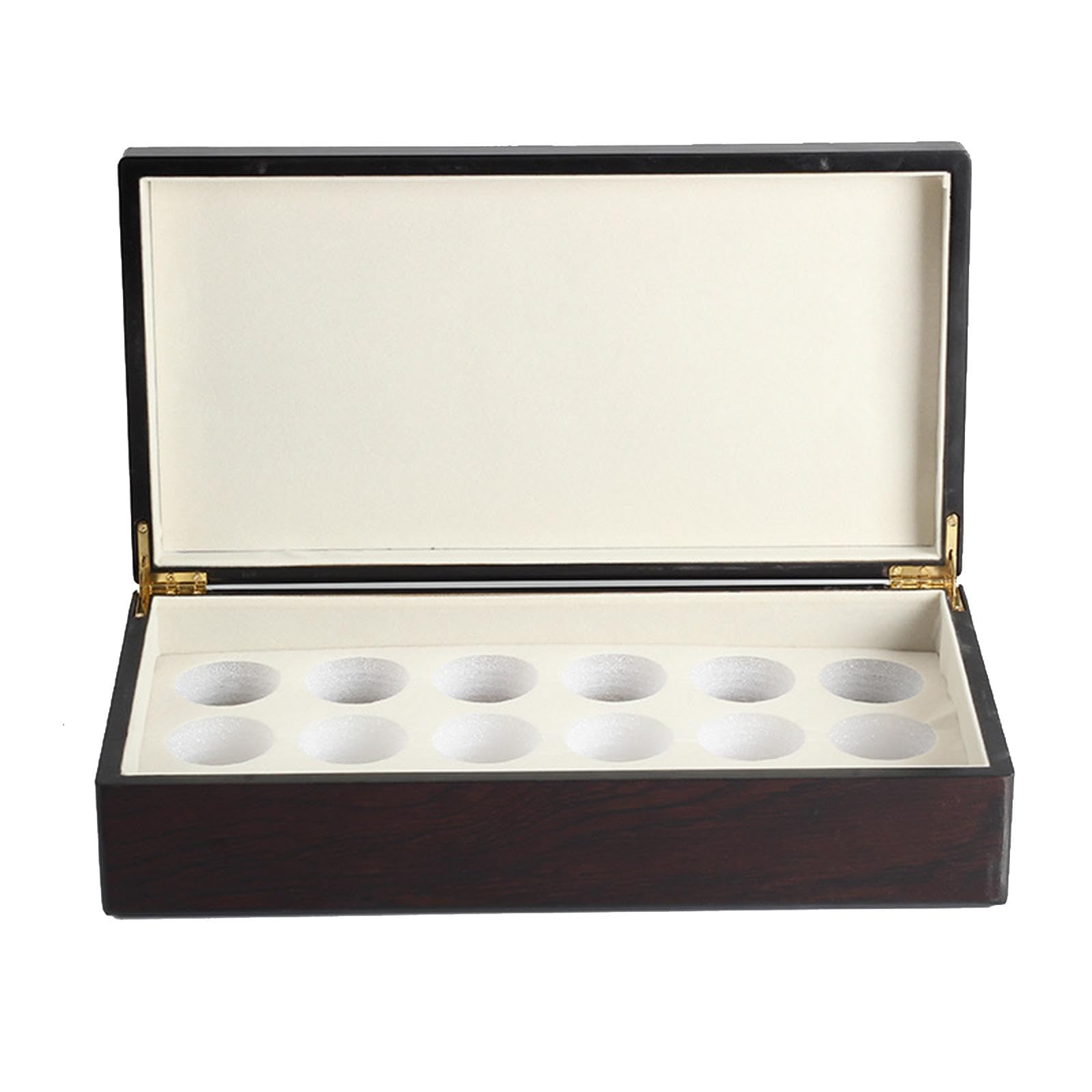 Scatola Da Tè in Legno, Porta Bustine di Tè con Coperchio, Scatola in per Caffè, Porta Gioielli per Scrivania, Piano di Lavoro, Cassetto, Organi