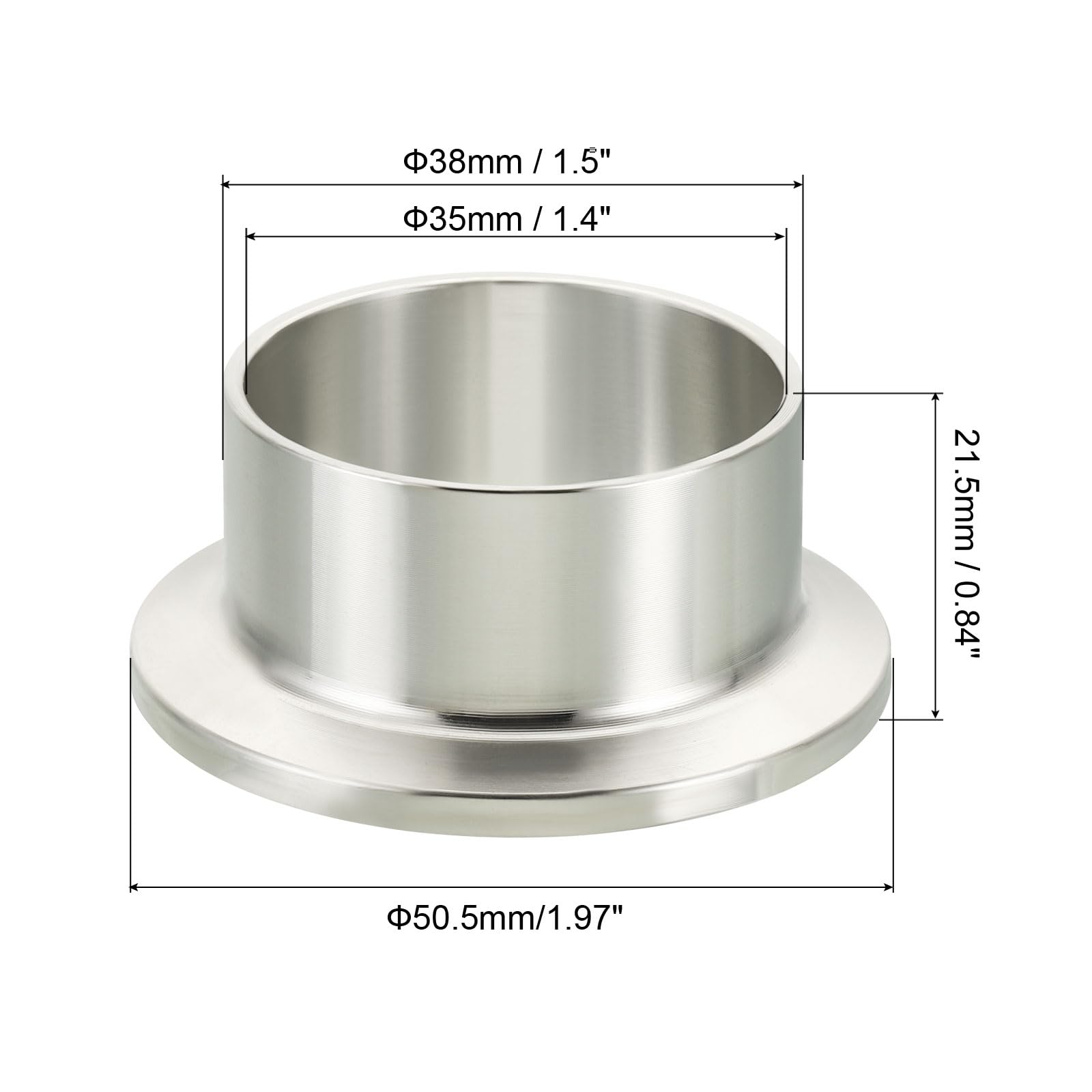 Reduccion Bushing Inox T304 150# De 2 X 1 1/2 Pg | Meses Sin Interés - Foto 5