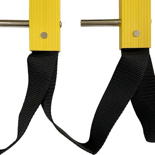 Feuerleiter 2-stöckig, 7,5 m mit Befestigungsankern - Feuerleiter für Zuhause 3-stöckig - Tragbar, faltbar und kompakt - Notleiter zur Wandmontage - Wiederverwendbare Feuerrettungsleitern