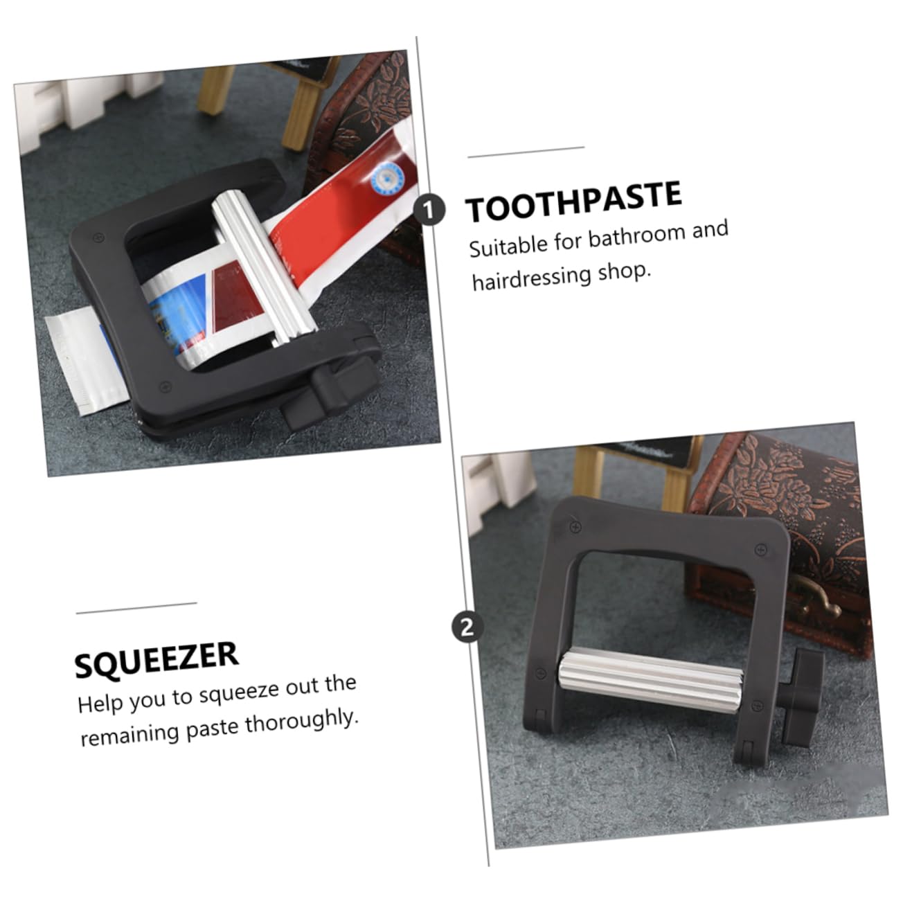 Healvian 3stücke Zahnpasta Tubenquetscher Ergonomischer Ausdrücker Für Zahnpasta Und Lotionen Tragbar Für Badezimmer Und Friseursalons Sorgt Für Gründliches Entleeren Der Tube