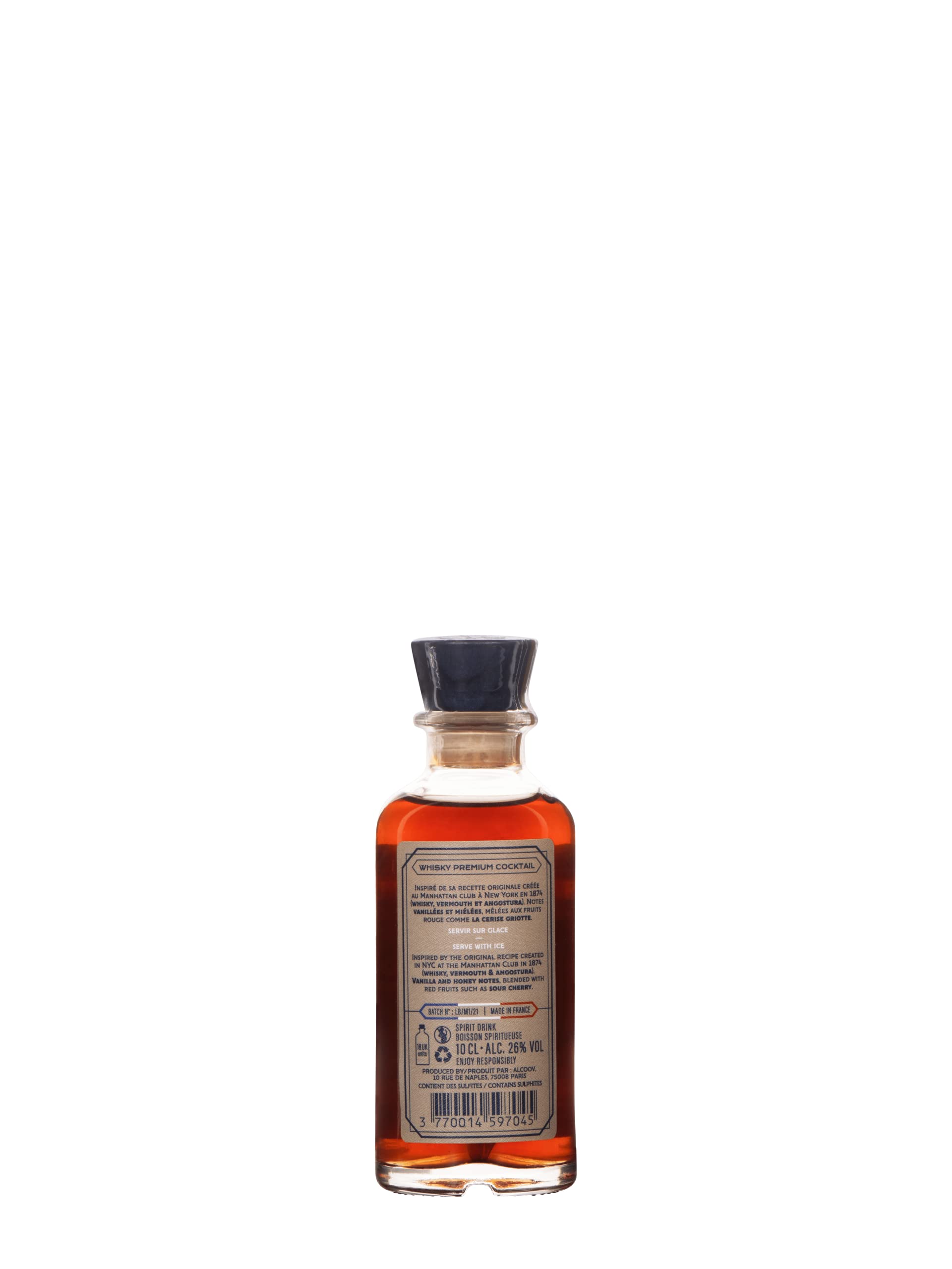 LE BARTELEUR - Coffret 4 x 10cl - Cocktail prémixé - Hanky Panky/Negroni/Mai Tai/Manhattan - Origine : France - 25,9% Alcool moyen - Prêt à boire - 4 x 10 cl