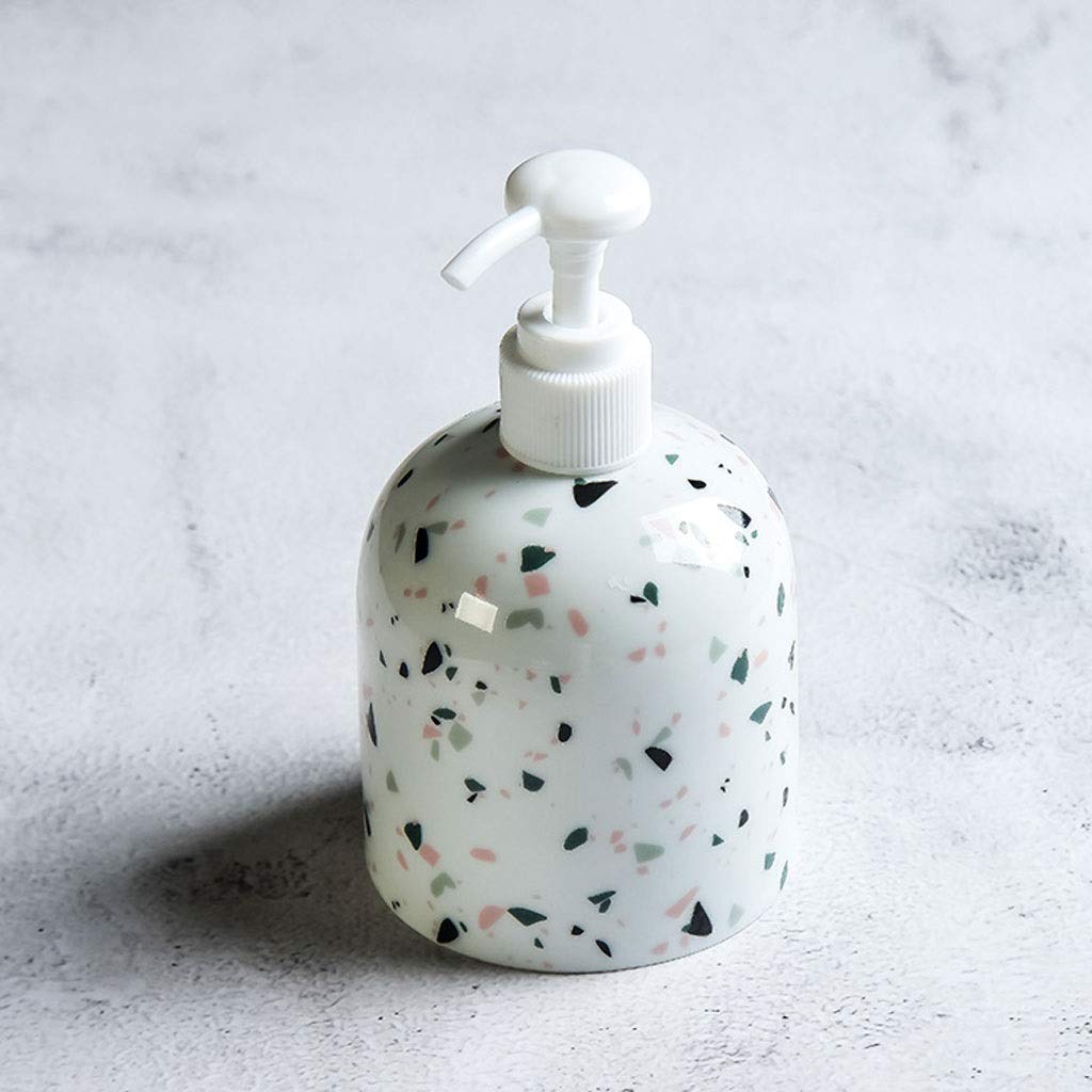 CaihongweiCeramics Creative Soap Dispenser with Pump Hand Sanitizer Bottle Lotion Jar Liquid Bottle Housewares for Bathroom