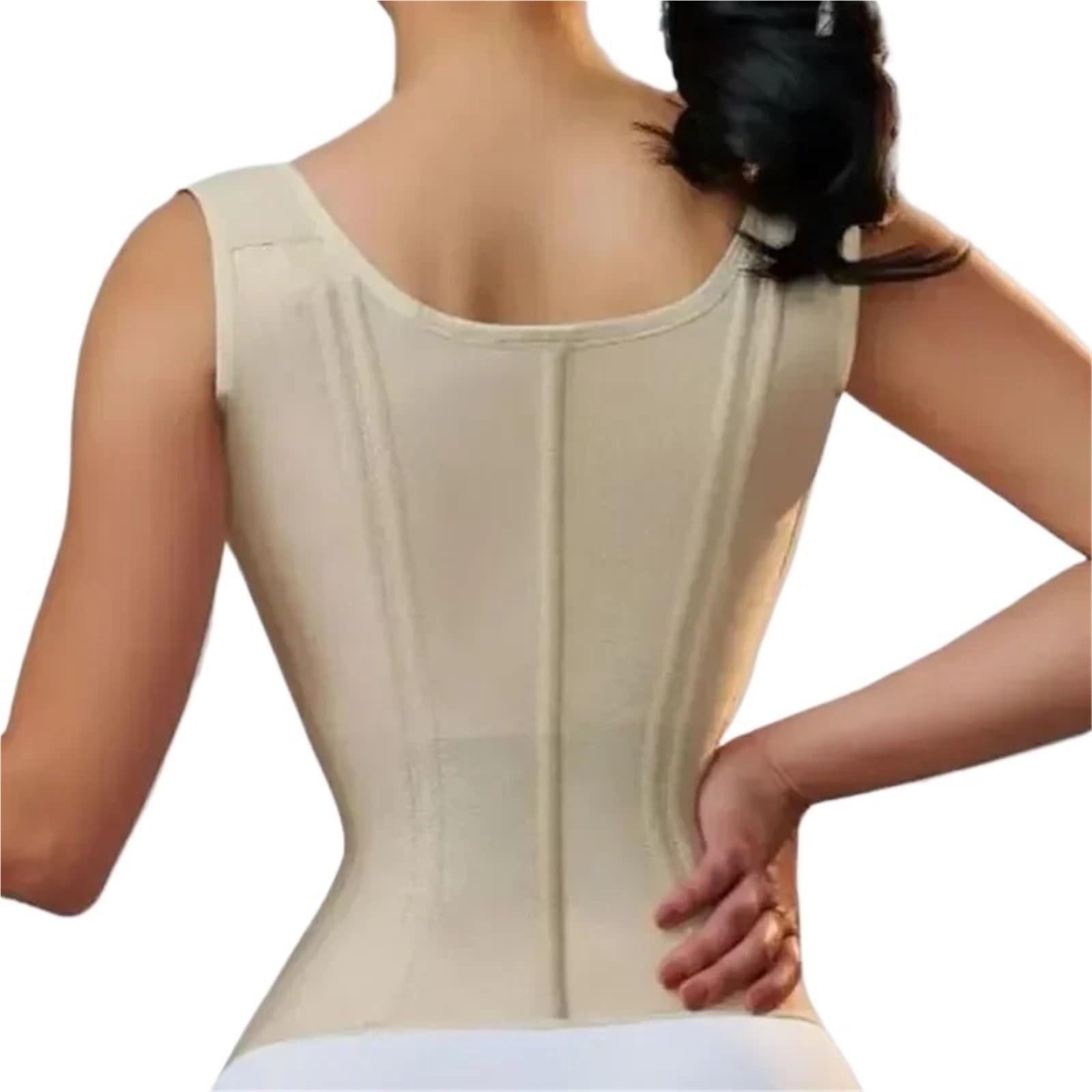 Body Moldeador Mujer Faja moldeadora de cuerpo for mujer, chaleco compresión doble, corsé entrenamiento cintura con cremallera ajustable