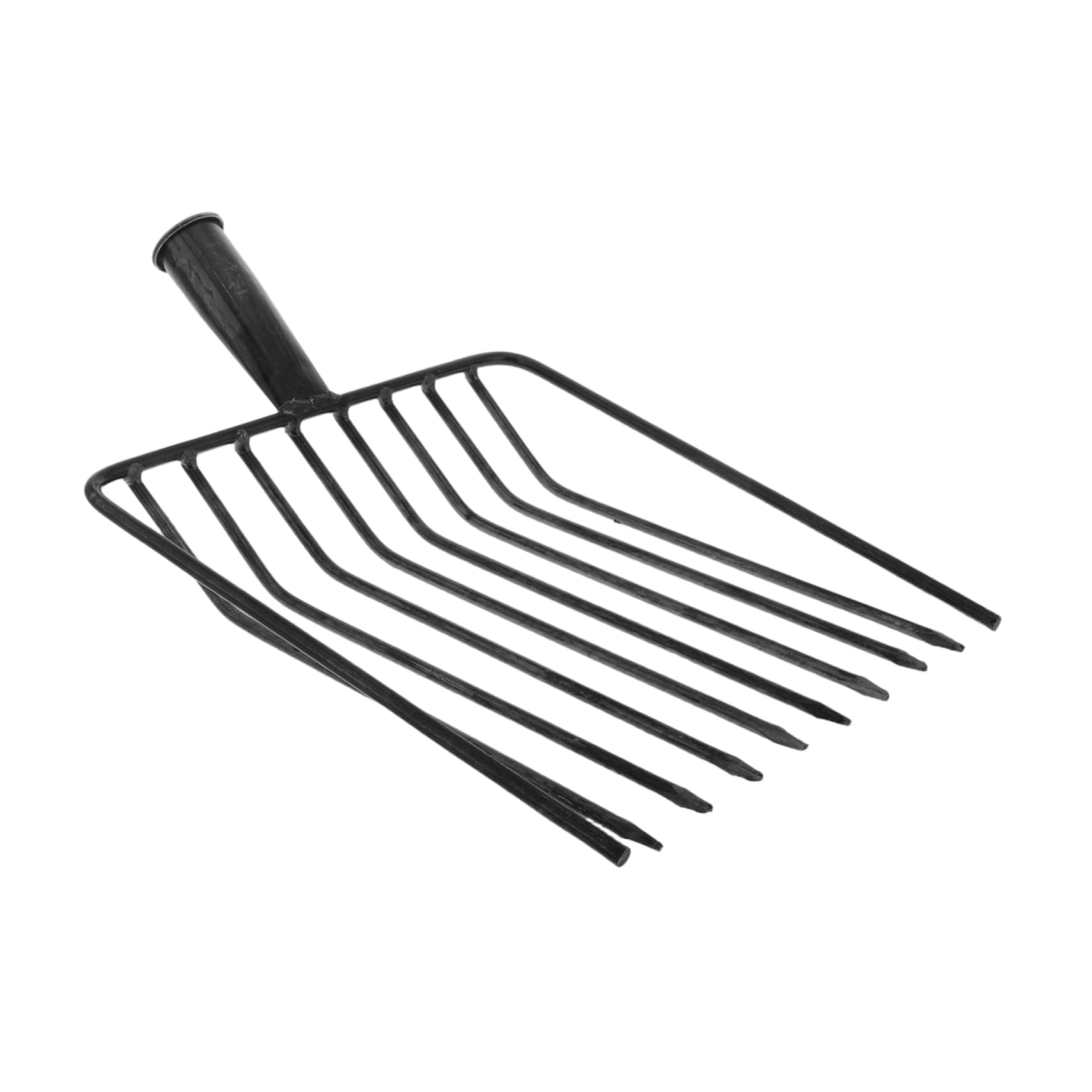 VOSAREA Steel Manure Fork Replacement Head Portable Cultivator Tool for Garden and Lawn Sturdy Tine Design for Soil Loosening and Weeding Easy to Clean and Carry