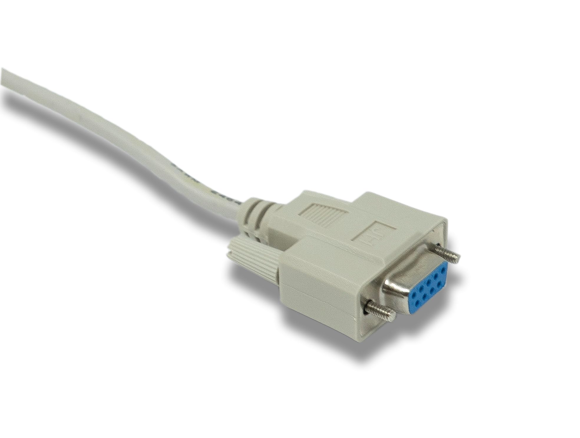 System-S D Sub Null Modem Cavo 10 m 9 Pin Femmina a Femmina RS232 DB9 Adattatore Grigio