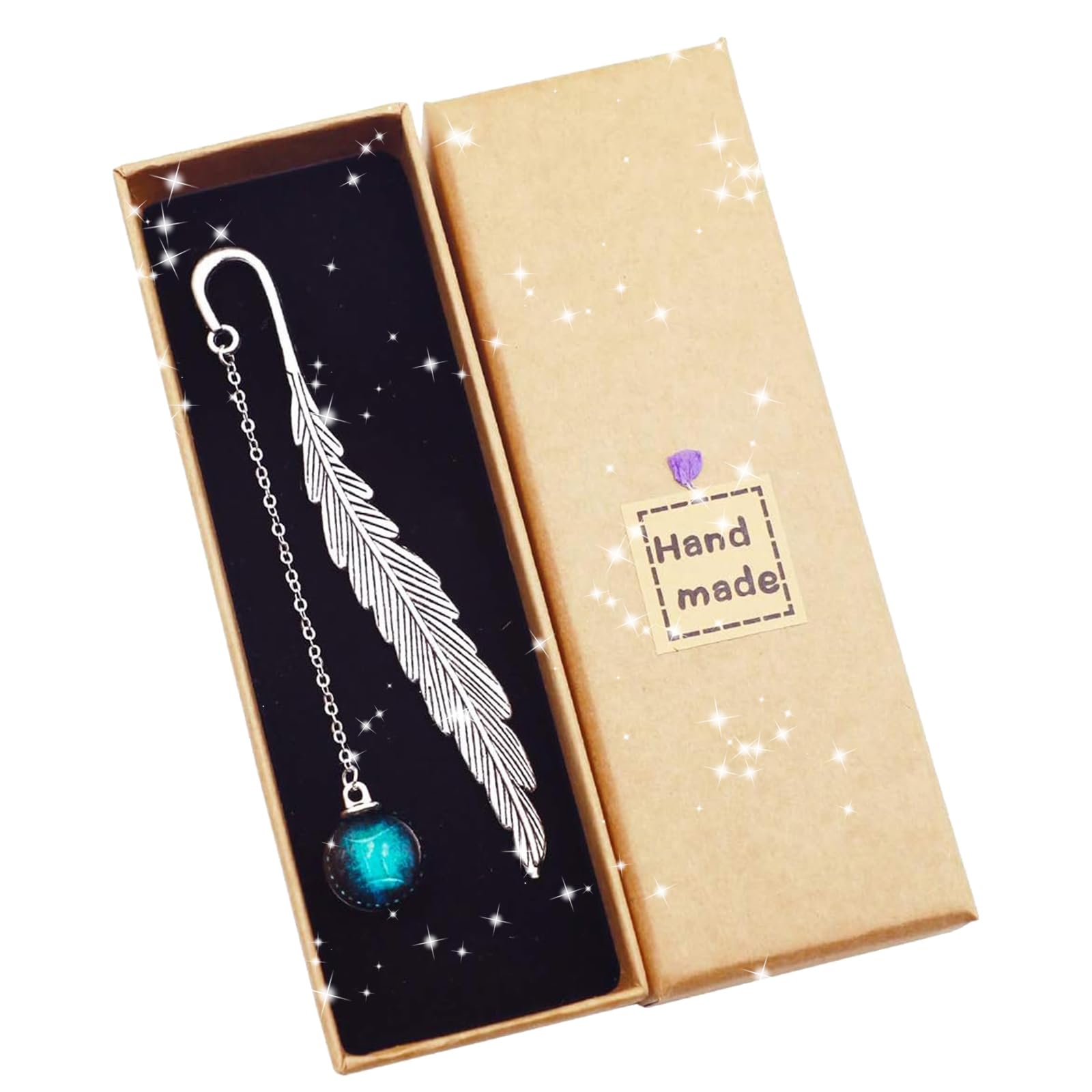 Marcapaginas, Xinlon Marcapáginas De Plumas De Metal, Marcapáginas Personalizados, Marcapáginas Vintage Es Un Regalos De Cumpleaños y Navidad Ideal Para Lectores, Niñas, Amigos, Compañeros De Clase