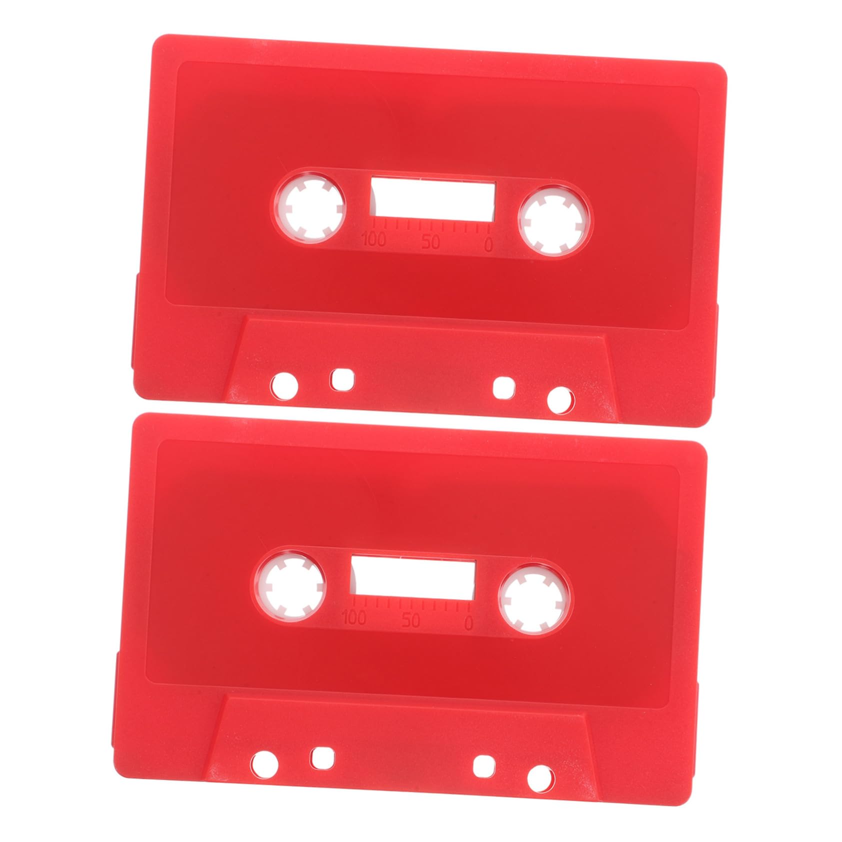 VANZACK 2pcs Retro Cassette Tapes Design Blank Audio Storage for Crafts and Music Party Decorations Vintage Style Decor for Creative Wall Art