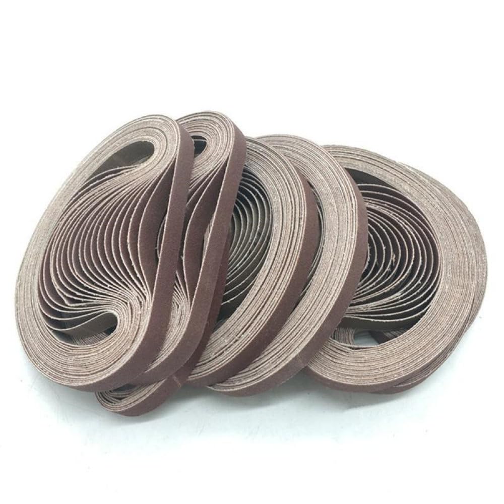 25 unids/set 10 * 330mm/15 * 452mm/13 * 457mm correas de lijado P40-P1000 banda de pantalla abrasiva para pulido de madera de Metal blando, 80 120 240 400 600x5,13x457mm