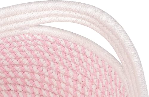 Miniatura 7 de Cesta de estante blanca y rosa mixta para almacenar y organizar artículos del hogarcestas y contenedores para almacenamiento y organización