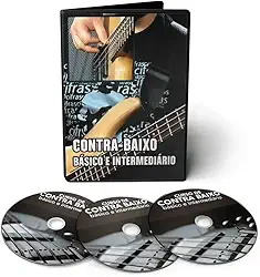 Kit 08 DVDs - Curso de Contrabaixo em videoaula