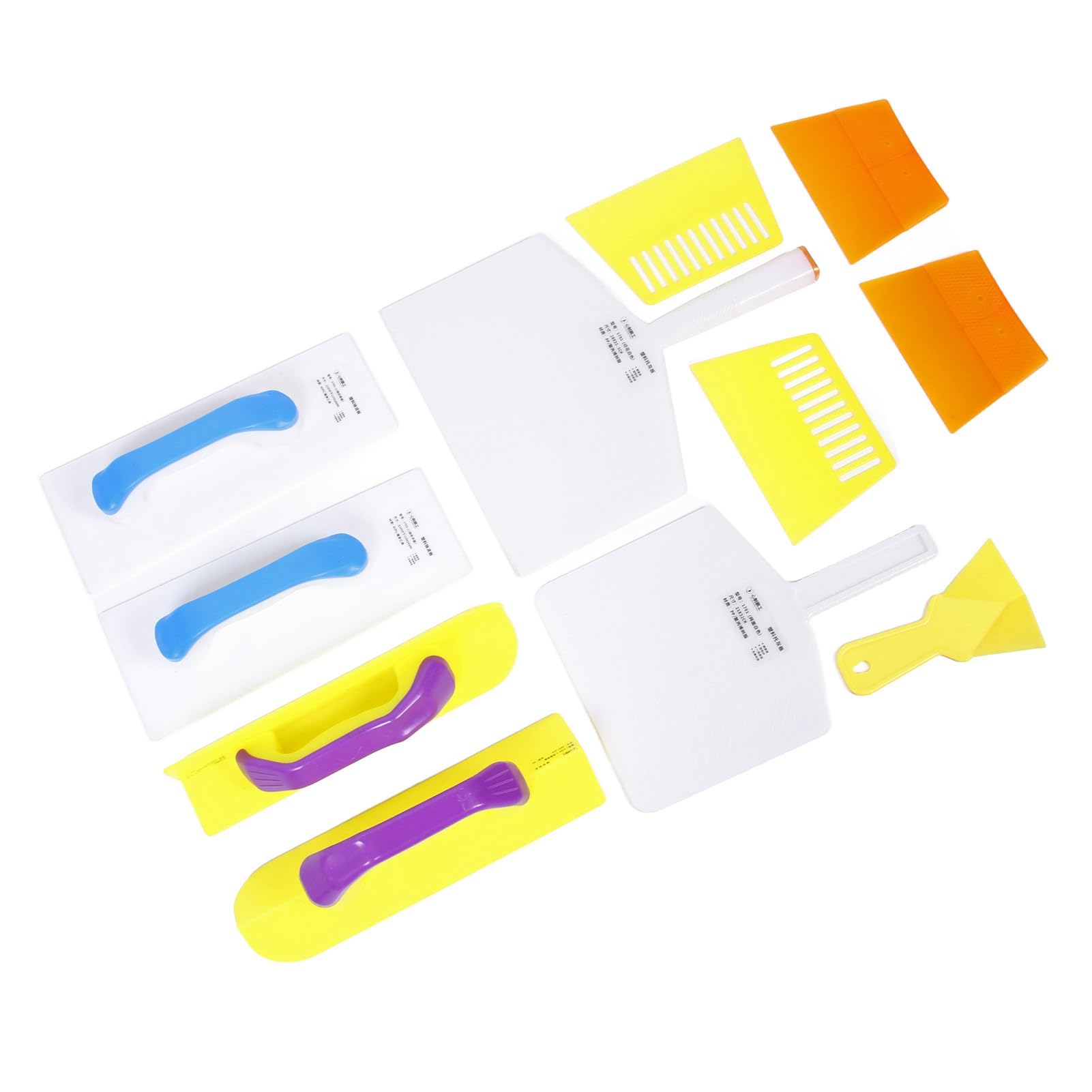Juego de paletas para paneles de yeso, paleta de esquina exterior interior flexible de plástico, espátula para masilla, raspador para pared, ventana, reparación de azulejos,