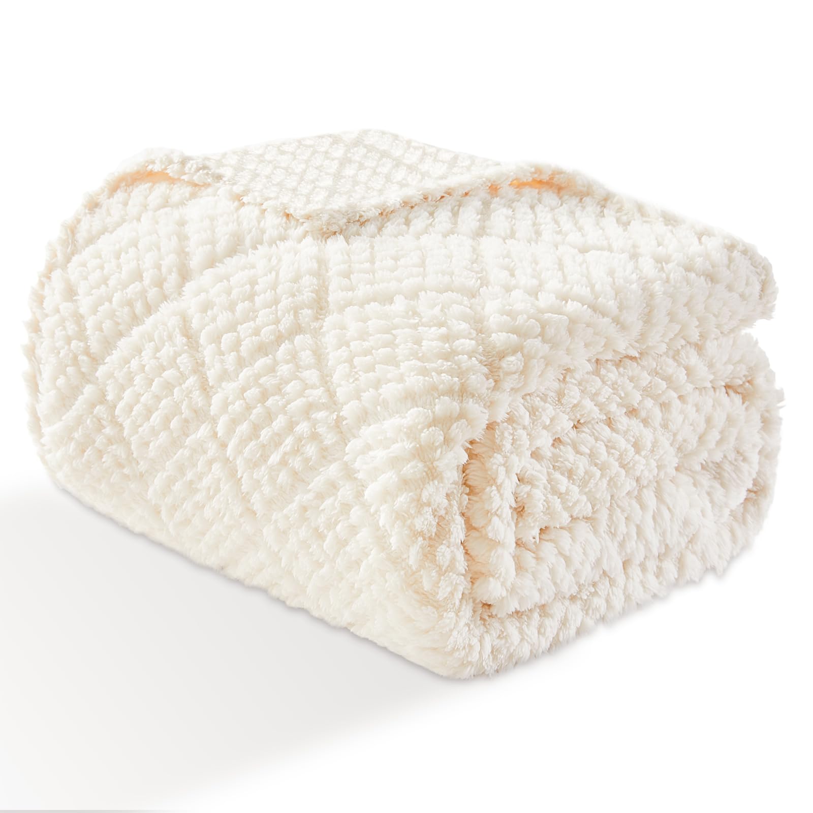 EMME Sherpa Kuscheldecke, Dick und Elegant, Sofadecke Doppelgesicht Extra Weich, Warme Gemütliche Wendbare Flauschige Decke für Sofa und Bett