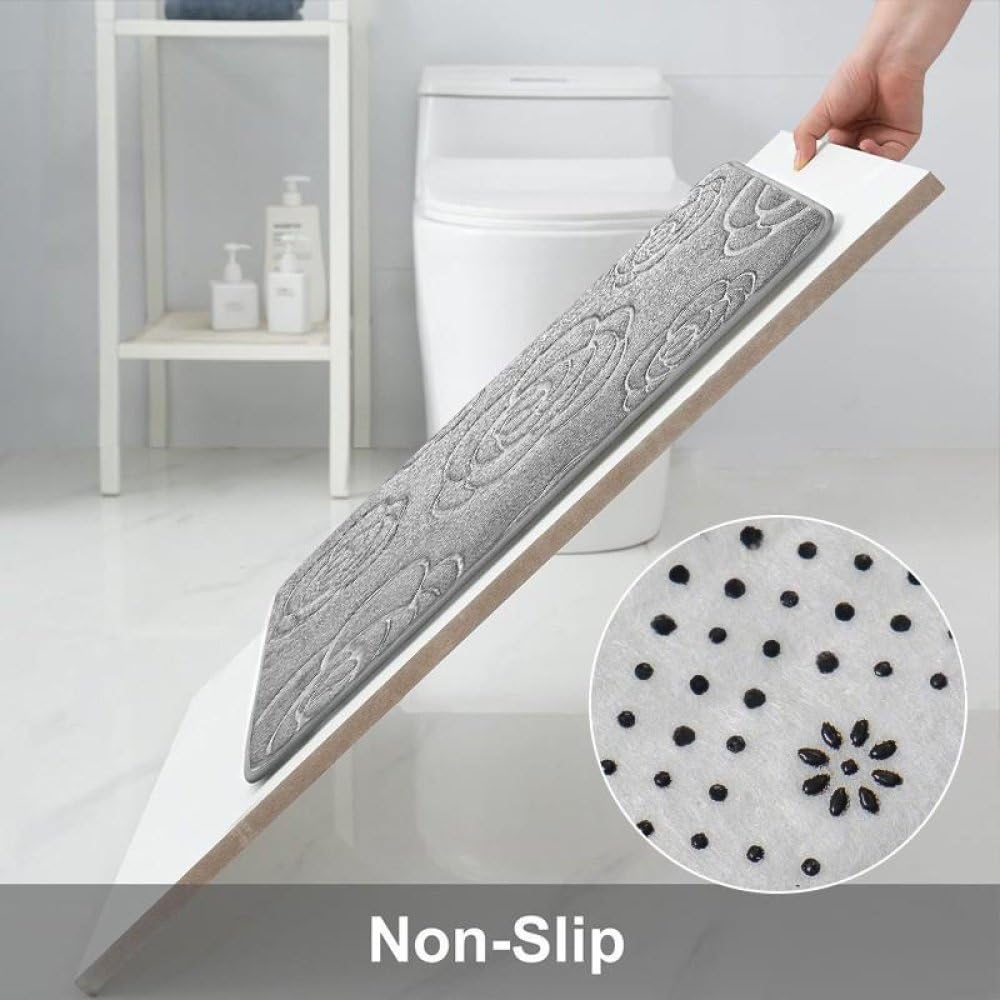 IsolaY 1 pezzo rosa tappetino bagno assorbimento d'acqua tappetino bagno zerbino camera da letto tappeto tappetino, viola, 500MMx800MM