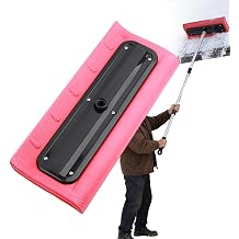 Snow Roof Rake - Foam Broom Scraper for Clearing | Polyethylene Head, Roof Snow Removal Tool for Windshields,Solar Panels and Shingle