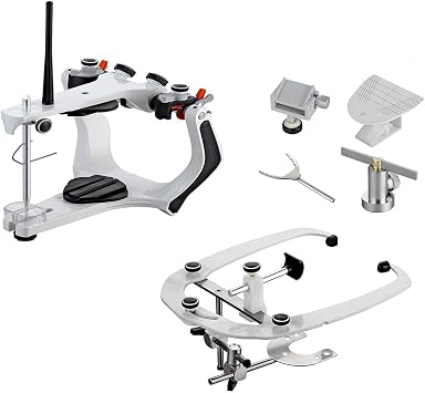 High Precision Lab Semi Adjustable Articulator with Facebow Carry Aluminum Box