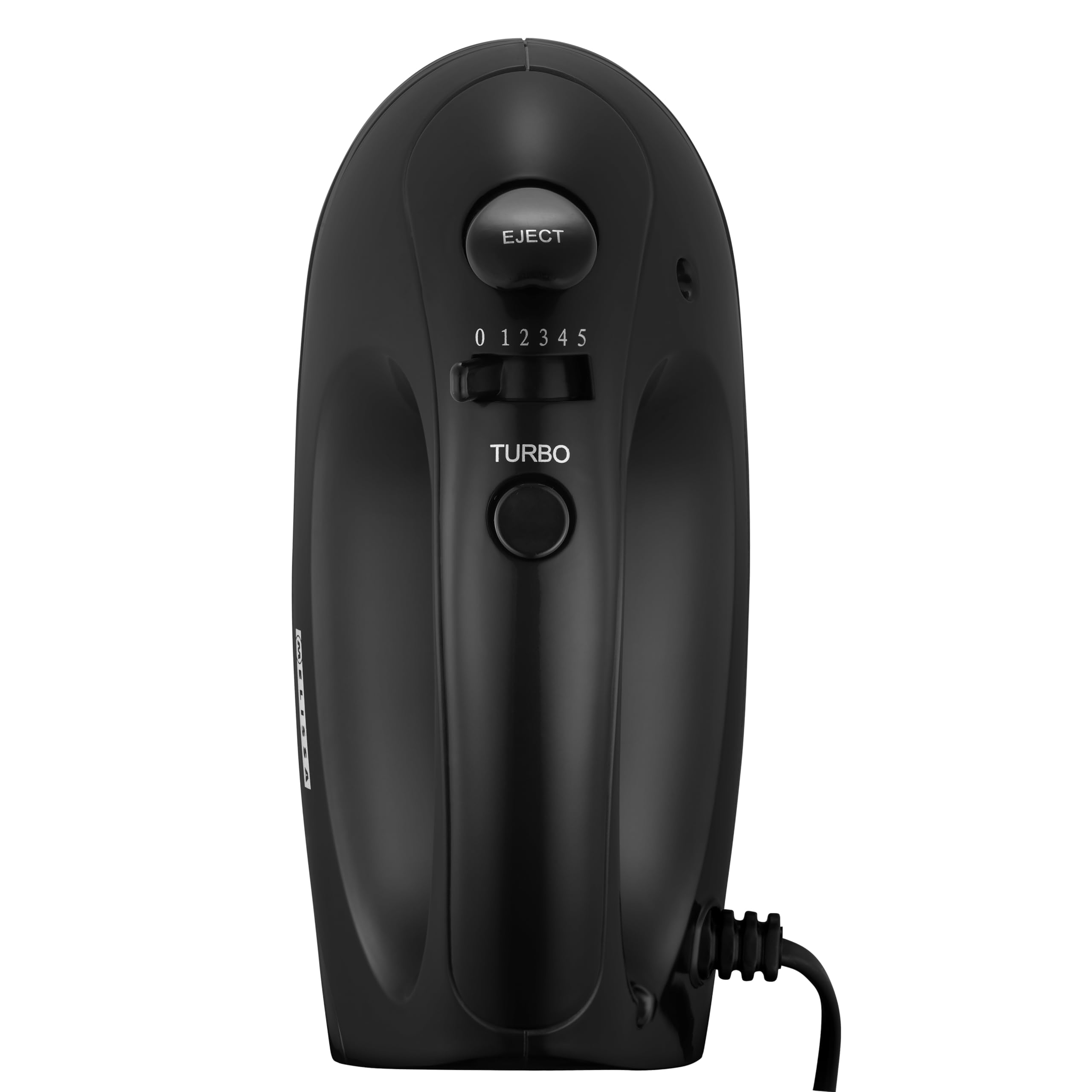Melissa 16200085 Hand mixer 300 W, whisk and dough hook chrome, black