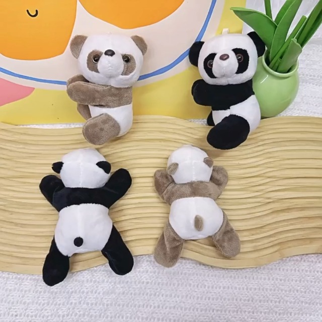 Imanes de nevera con diseño de panda de peluche miniatura 7