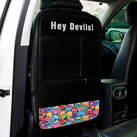 Amazon Co Jp キックガード 車オートシートバックカバー 子供のためのキックマット 蹴り防止 汚れ防止 取付簡単 100 防水 カー用品車内整理 動物 かわいい Ipad スマホなど収納できる ブ 7 S 車 バイク