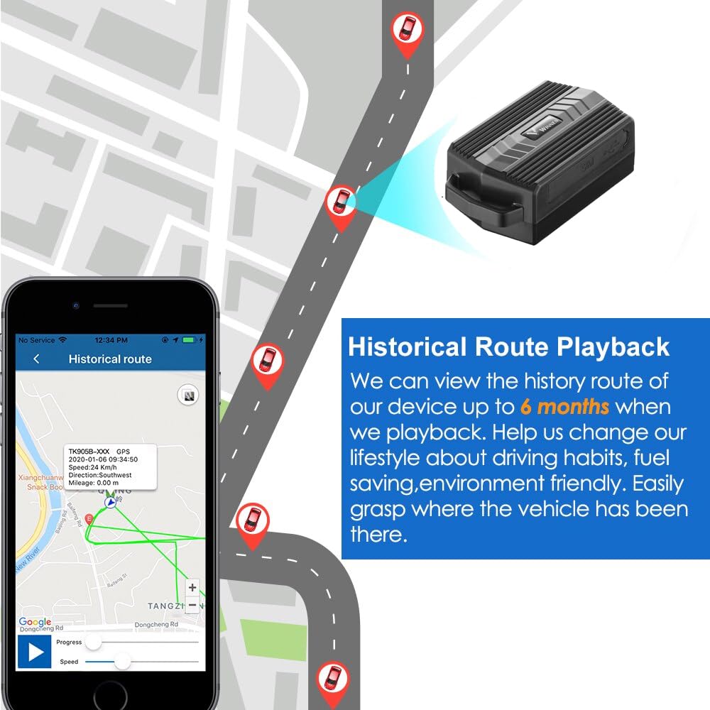 Mini Localizador GPS Tiempo Real Impermeable, Rastreador Con App Gratis para Bicicleta, Moto, Anciano y Niño TK935