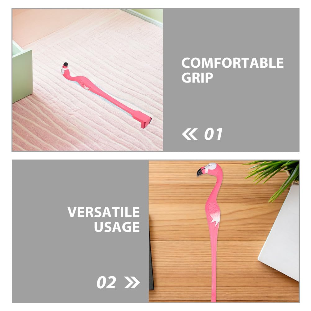 Healeved Rascador de espalda de madera (2 unidades): con forma de animal y mango largo, ideal para rascar la espalda. Rascador decorativo para tallar en madera.