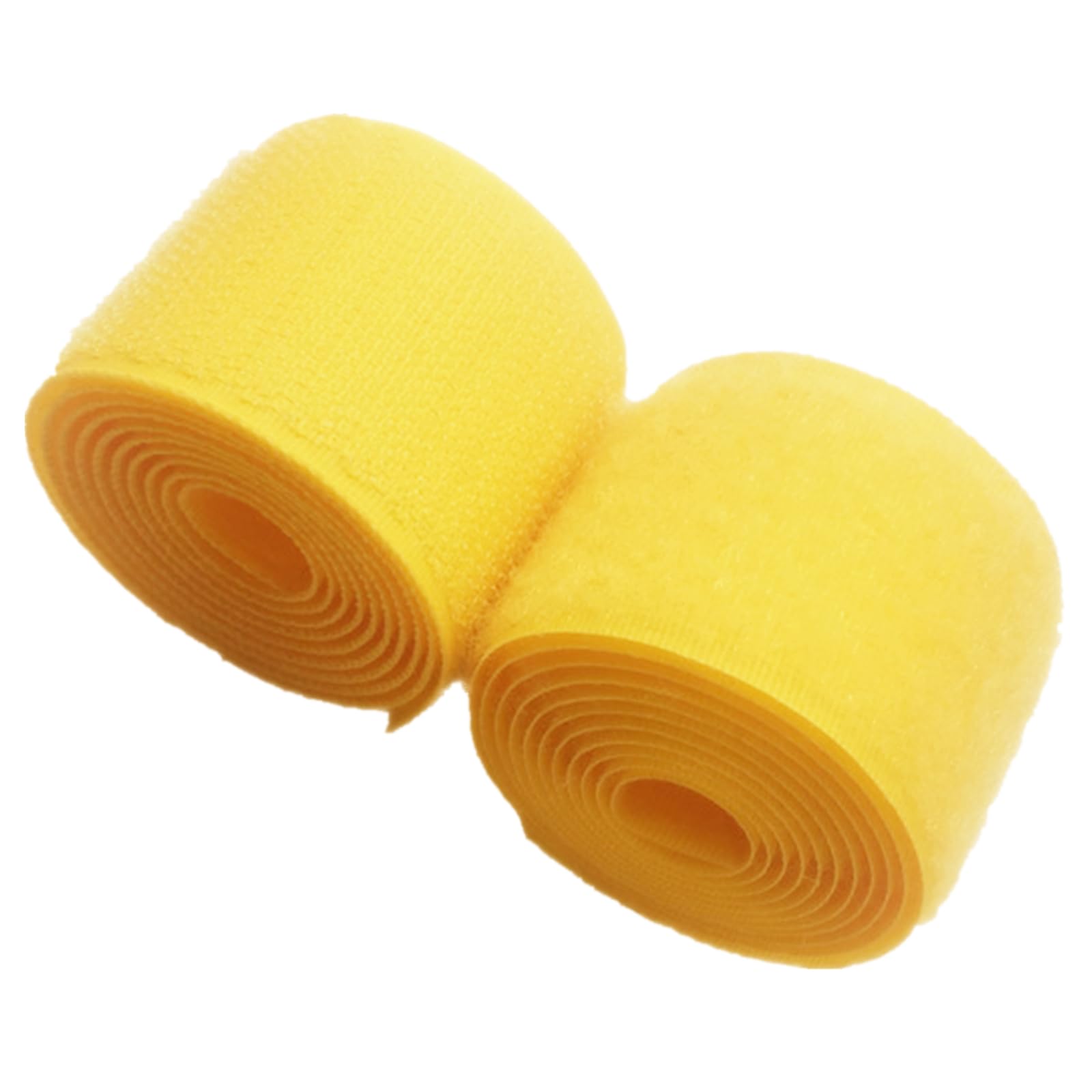1 inch Wide Yellow Sew On Hook and Loop Tape Non-Adhesive Nylon Fabric Fastener Set for Handbags Clothing Shoes Backpacks DIY Crafts