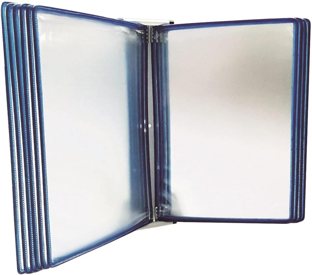 noxozoqm Desktop/Wall Reference With 10 Panels Easy-Load Pockets,Flip File Rack, For Display A4 Documents.(Color:B)