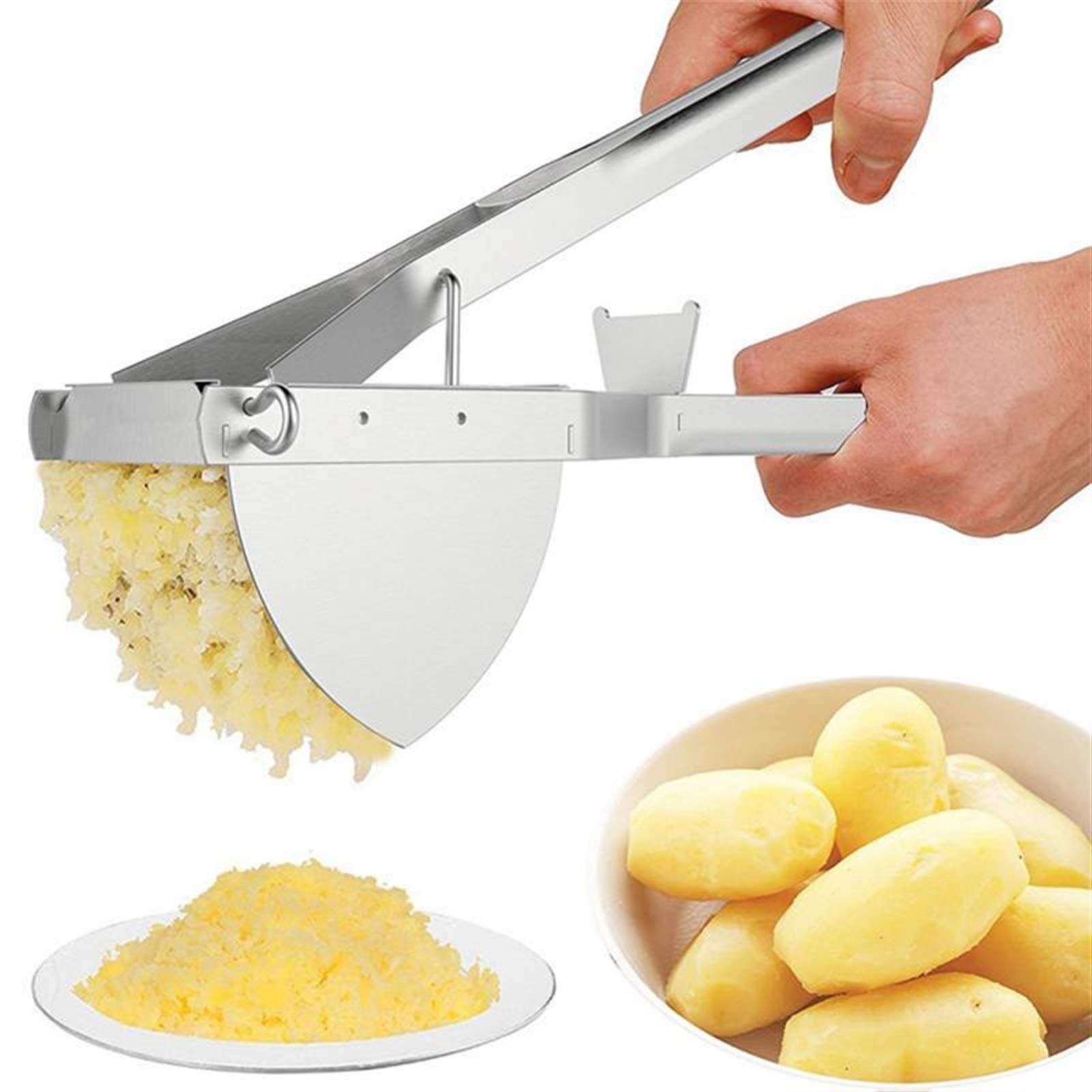Edelstahl-Küchen-Gadget-Kartoffel-Maser-Presse-Kochwerkzeug-Kartoffelkartoffeln Küchenzubehör Gadgets (Color : 01)