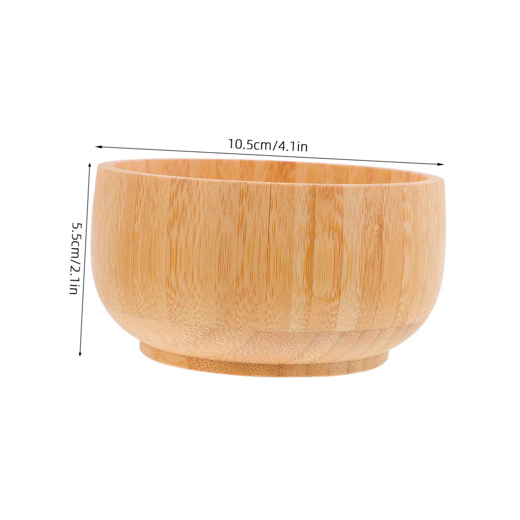 FUNOMOCYA Bamboo Bowl for Boys and Girls Heat Insulating Lightweight Portable Safe for Children Fun Cartoon Design