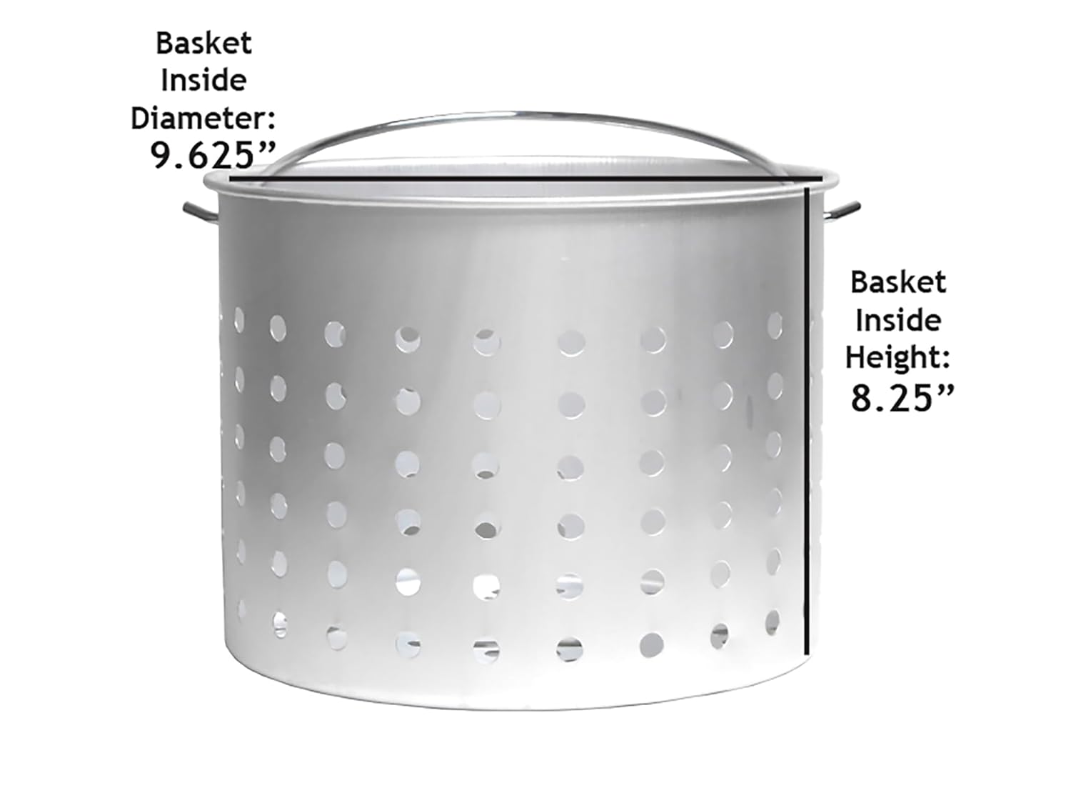 King Kooker Punched Aluminum Basket for use with 29 Qt. and 30 Qt. King Kooker Turkey Pots. Add a basket to your turkey fryer pot for boiling and straining.
