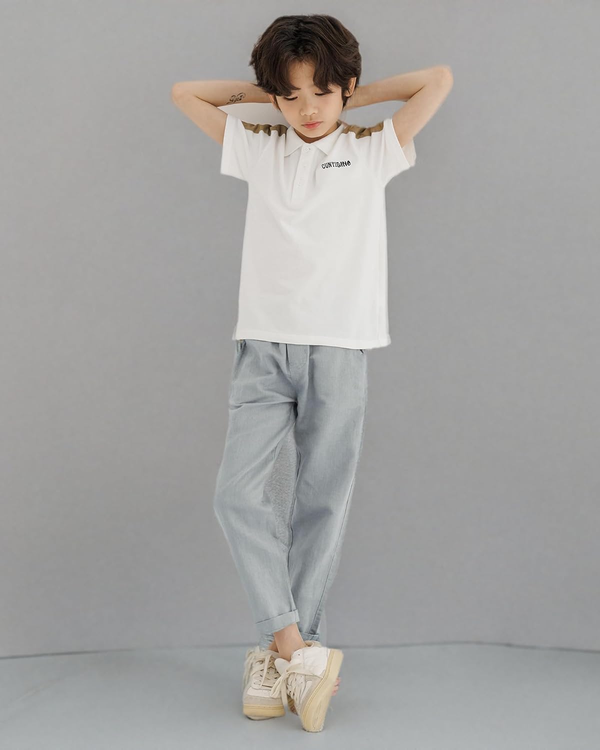 CUNYI Boys Linen Pants Lightweight Breathable Beach Pants Pull-on Casual Outfits with Elastic Waist - Image 6