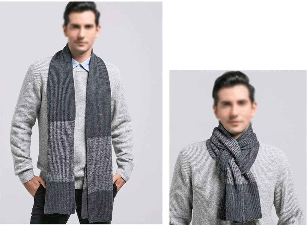GLigeT Scarf Wool Men's Scarves Winter Long Scarf Youth Students Thick Warm Winter Scarf Chunky Oversized Winter/Fall