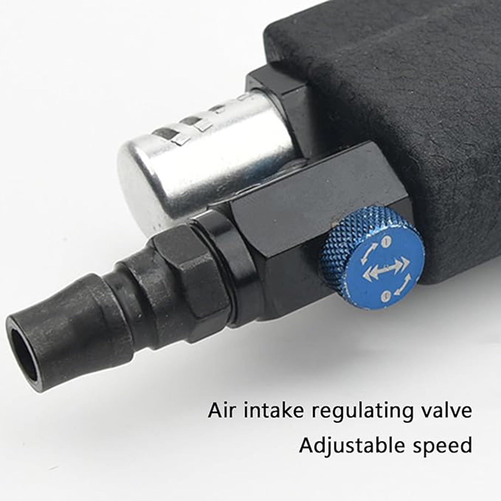 Roscadora Neumática M3-M12, Roscadora De Rosca para Taladro Neumático Portátil, 400 RPM, Entrada De Aire 1/4, Consumo Promedio De Aire 4 Cfm, Presión De Aire De Trabajo 6-8 Bar