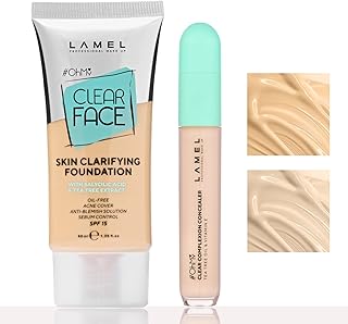 Lamel Clear Face Complexion Duo: Base 402 y C...