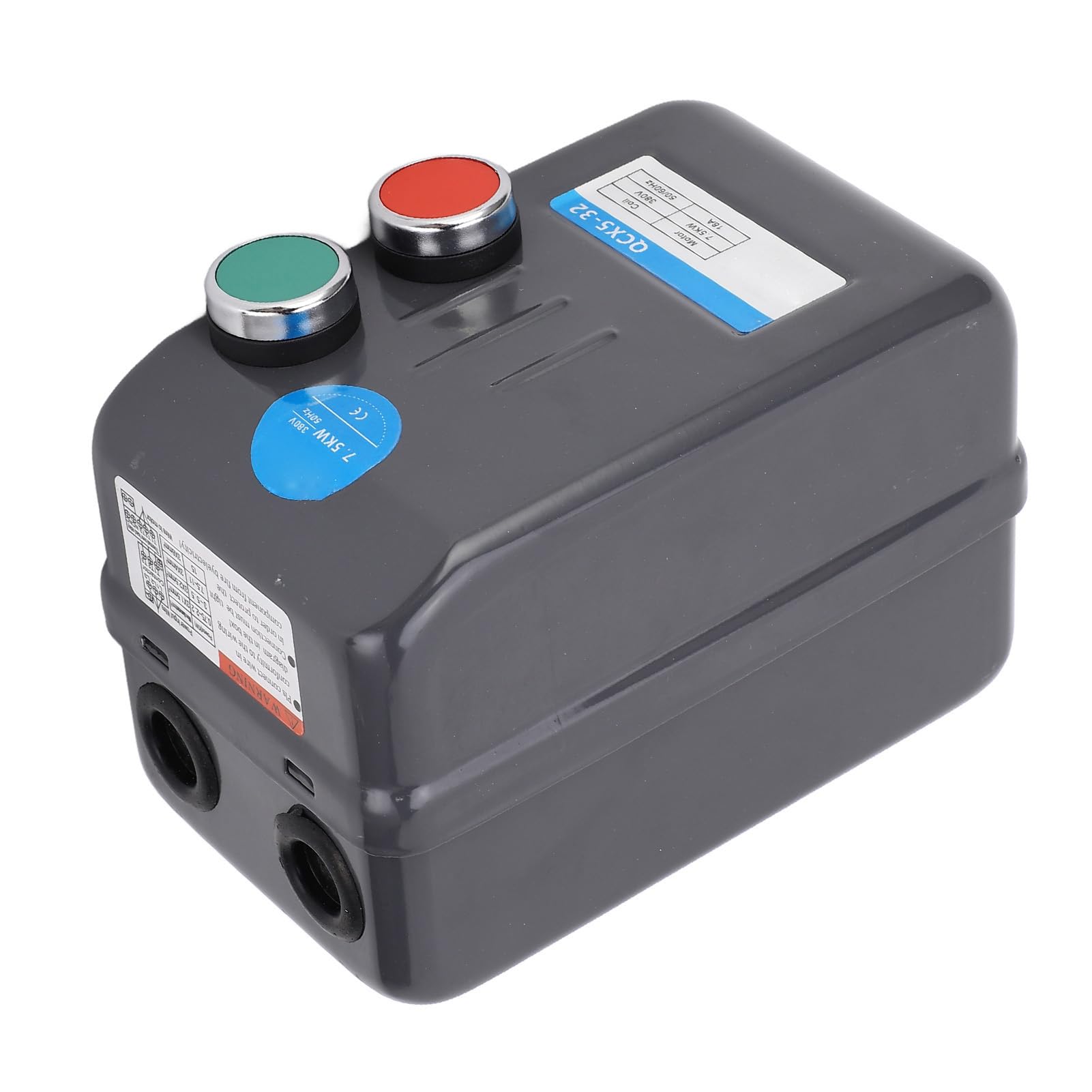 Interruptor de arranque eléctrico magnético del motor 7,5 KW 3 Fase 380 V 14-22 A para compresor de aire, arranque potente con protección contra sobrecarga, uso mundial para compresores y