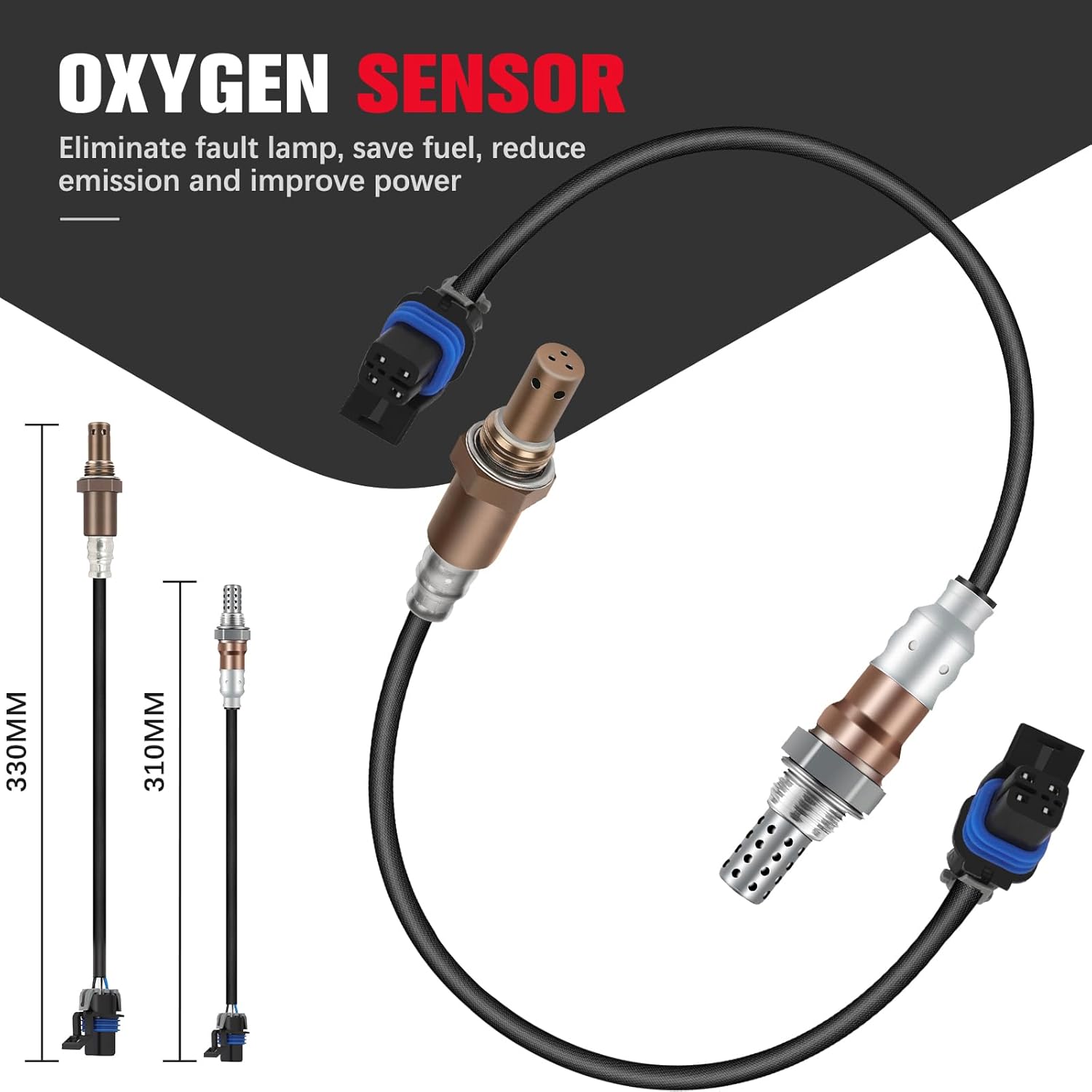 O2 Oxygen Sensor Upstream Downstream Compatible with for Chevy Camaro 1998-2002, for Pontiac Firebird 1998-2002 AFS123 234-4087 234-4818