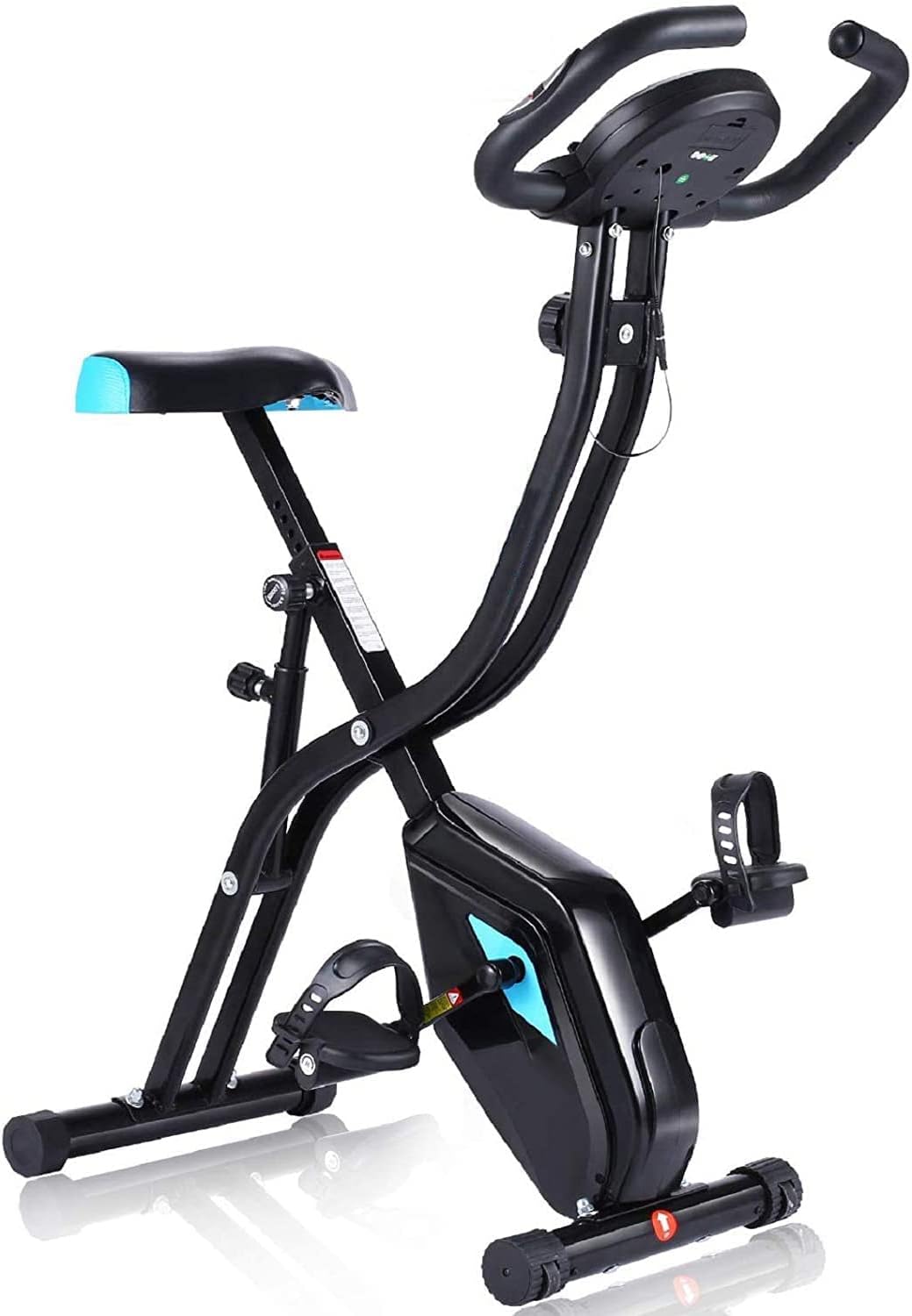ANCHEER Bicicleta Estatica Bicicleta de Ejercicio Plegable de Interior Perfecto Máquina de Ejercicio en Casa para Cardio.
