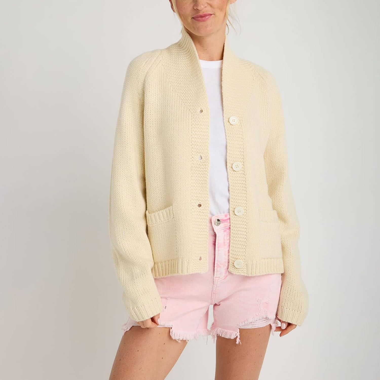 Chvity Women Lobster Print Long Sleeve Cardigan Sweater Casual Fashion Y2K Loose Fit Button Down Knit Sweater Coats - Image 6