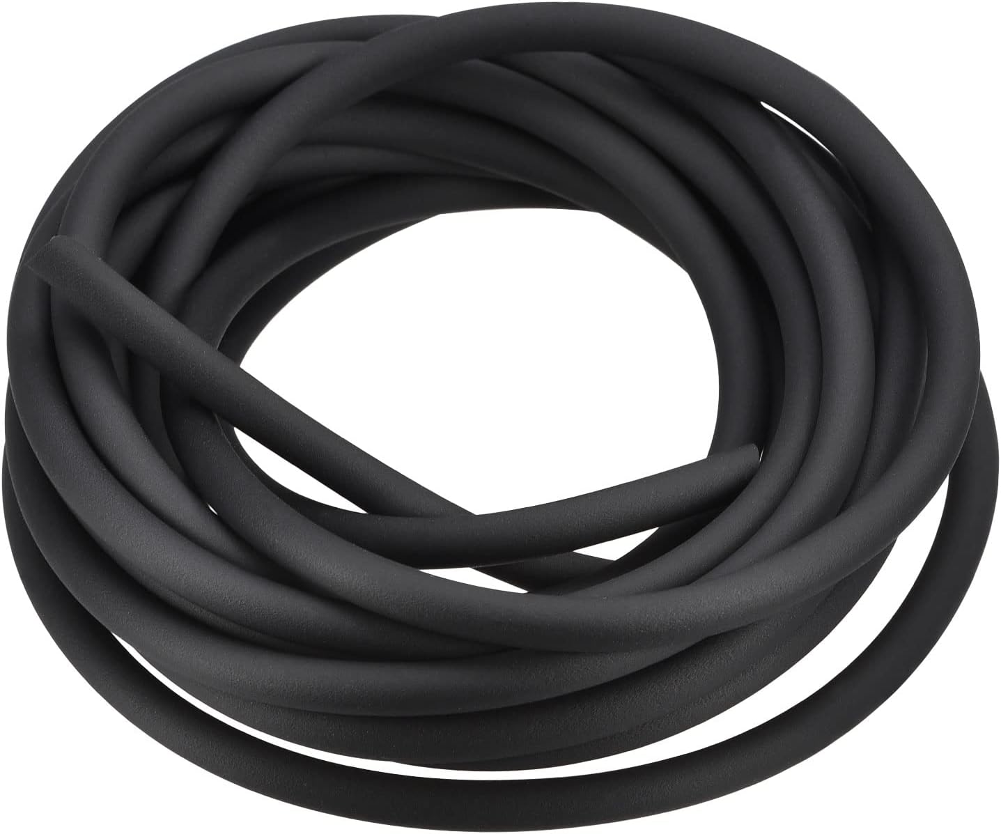MECCANIXITY Solid Rubber Cord 10ft 5mm(3/16") Dia Matte Black Rubber Cord for DIY Craft Beading Necklaces Bracelet