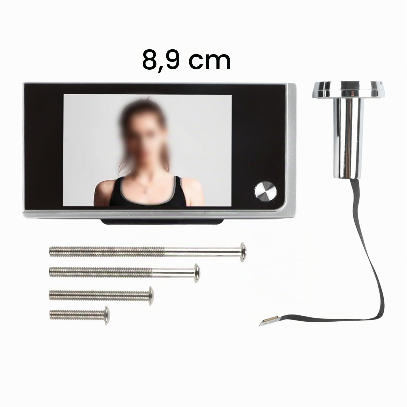 Spioncino digitale wireless per porta, con monitor HD da 3,5 pollici, 720p, visione grandangolare a 120°, telecamera di sicurezza anti-effrazione per ingresso domestico, monitoraggio 24